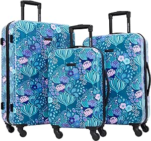 Travelers Club Bella Caronia 20" Carry-On Voguish Luggage, Desert Pattern, 3 Piece Set