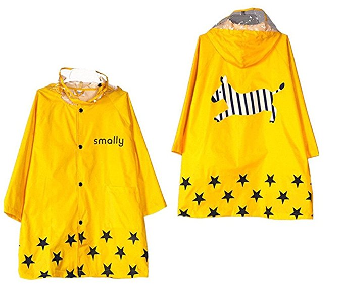 Cartoon Waterproof Children's Raincoat, SKL Kids Rain Coat Jacket for Little Girls and Boys