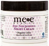 Best Night Cream - 98 All Natural and 80 Organic Facial Moisturizer By Mee Beauty Anti Aging Anti Wrinkle Deep Hydrating Avocado Oil and Natural Honey Use for Eye Face and Neck for Women and Men