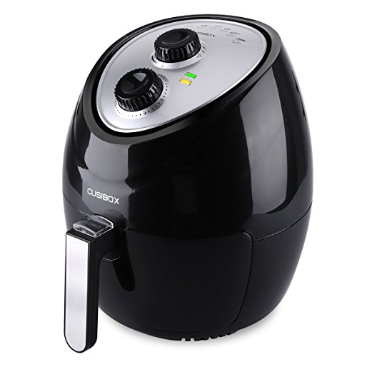 Air Fryer, CUSIBOX Multi-function Electric Air Fryer, 3.6L (3.8QT.) 1400W with Programmable Timer and Temperature Control,Oil-Less Low Fat Fryer