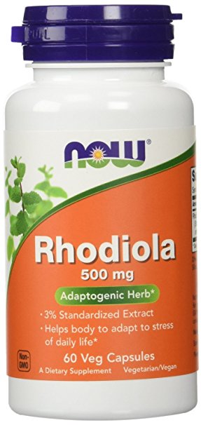 Rhodiola Adaptogenic Herb 500mg 60 Veg Capsules(Two Pack)