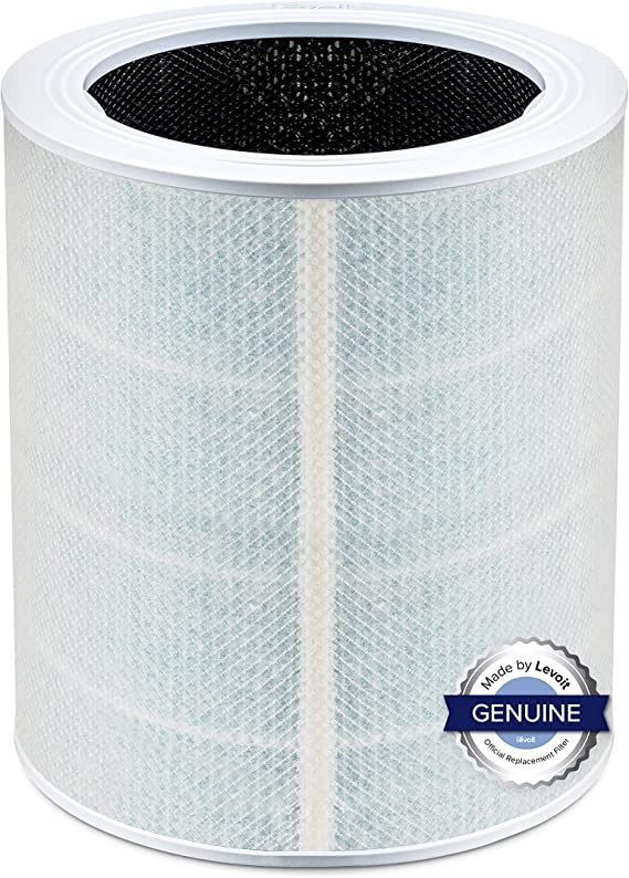 LEVOIT Core 600S Air Purifier Smoke Remover Replacement Filter, 4-in-1 True HEPA, High-Efficiency Activated Carbon, Core600S-RF-SR (LRF-C601-BUS), 1 Pack, Blue