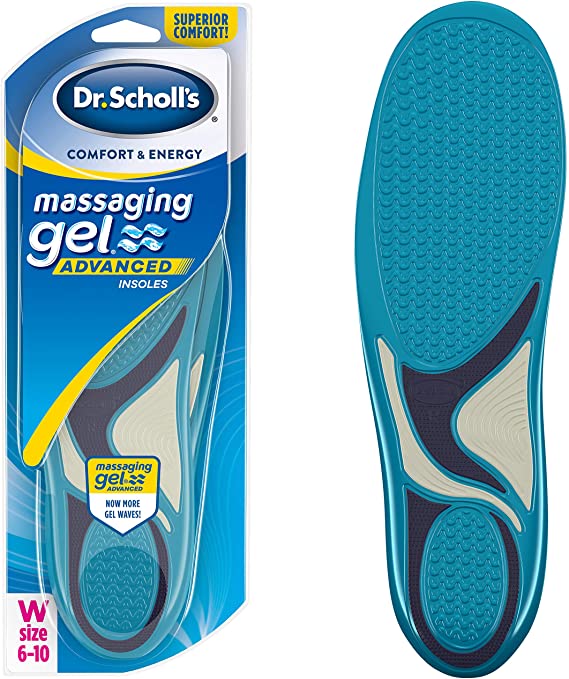 Dr. Scholl’s Massaging Gel Advanced Insoles All-Day Comfort that Allows You to Stay on Your Feet Longer (for Women's 6-10, also Available for Men's 8-14)