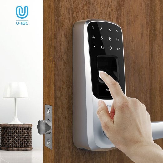 Ultraloq Ul3 Fingerprint and Touchscreen Keyless Smart Lever Door Lock smart lock