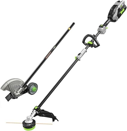 EGO MHC1603 Multi-Head Combo Kit 16-Inch 56-Volt Carbon Fiber String Trimmer with POWERLOAD™ & 8-Inch Carbon Fiber Edger Attachment & 56-Volt Power Head, 4.0Ah Battery and 320W Charger Included