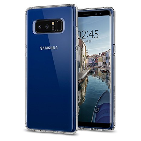 Samsung Galaxy Note 8 Case, Spigen® [Ultra Hybrid] Air Cushion Technology and Hybrid Drop Protection for Galaxy Note 8 (2017) - Crystal Clear - 587CS22063