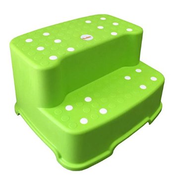Tenby Living Extra-Wide Extra-Tall Jumbo Step Stool with Removable Non-Slip Caps and Rubber Grips