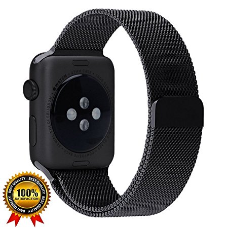 Smart Milanese Loop Replacement Band for Apple Watch 38mm & 42mm, Stainless Mesh Band With Strong Magnetic Clasp for Series 3,2,1 Nike  Sport Edition replacement for Watch