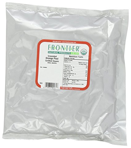 Frontier Orange Peel Granules Certified Organic, 16 Ounce Bag