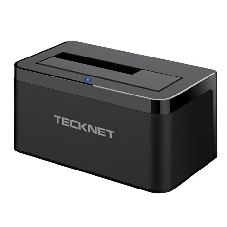 TeckNet USB 3.0 Hard Drives Docking Station With Highly Durable ABS Plastic for 2.5 Inch & 3.5 Inch SATA HDD (SATA I / II / III) Support 4TB, Including USB 3.0 Cable and External Power Supply, Tool-Free