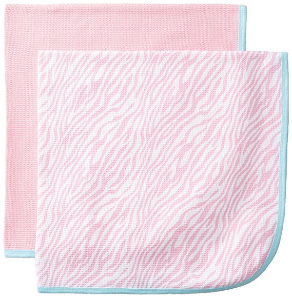 Gerber Baby Girls' 2 Pack Thermal Blankets