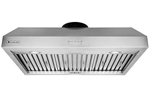 XtremeAir UL11-U36 Under Cabinet Mount Range Hood with 900 CFM Baffle Filters, 36"