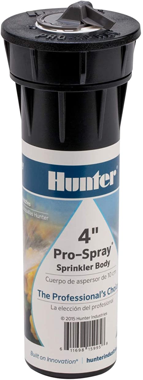Hunter Industries RTL2001PROS04 Hunter Pro 4" Pop-up Sprinkler Spray, Black