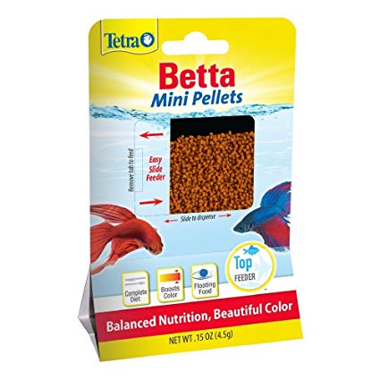 TetraBetta Floating Mini Pellets (1 Bag), 0.15 oz
