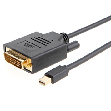 Mini DP to DVI, Cablecreation 10 Feet Mini Displayport (Thunderbolt2 Compatible) to DVI Cable for Mac Book, Imac & More, 1080P, 3 Meters/Black