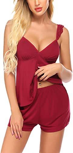 Avidlove Sleepwear Lace Sexy for Women Camisole Sets Lingerie Nightgown Nightwear Soft Pajama Set