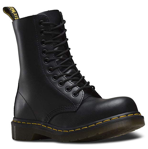 Dr. Martens - 1919 10-Eye Fashion Steel Toe Leather Boot for Men and Women