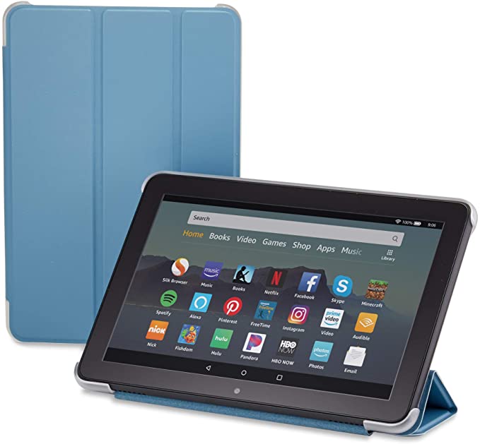 Nupro Tri-fold Standing Case for Fire HD 8 Tablet, Twilight Blue (10th Gen, 2020 Release)