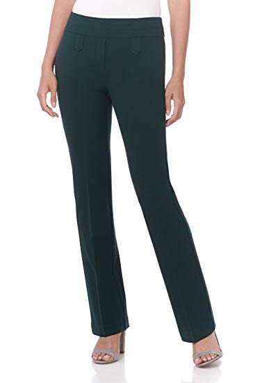 Rekucci Women's Secret Figure Pull-On Knit Bootcut Pant w/Tummy Control