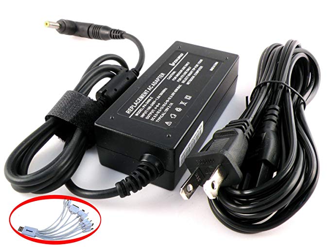 iTEKIRO 10.5V AC Adapter Charger for Sony VAIO DUO 11, DUO 13, Pro 11, Pro 13 Ultrabooks; Sony VGPAC10V10, VGP-AC10V10, VGPAC10V8, VGP-AC10V8, ADP-50ZH B, PA-1450-06SP; Sony VAIO SVD11, SVD13, SVP11, SVP13 Series   10-in-1 USB Charging Cable