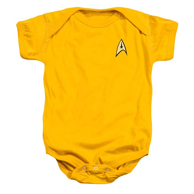 Infant: Star Trek- Command Uniform Infant Onesie Size 24 Mos