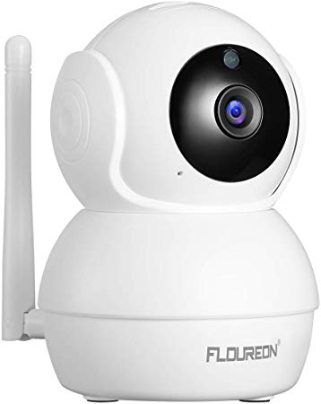 FLOUREON Wireless Security Camera 2.0MP, 1080P HD WiFi Camera Indoor, Home Security Camera CCTV with Pan/Tilt Human Motion Detection Two-Way Audio Night Vision Auto Tracking Remote Access