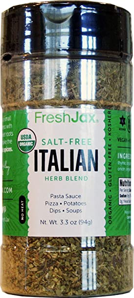 FreshJax Premium Gourmet Spices and Seasonings (Organic Italian Seasoning Blend)