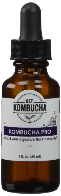 Kombucha Pro - Liquid Probiotics Supplement, Organic Kombucha Extract with Living Probiotics - (1-2 Month Supply) 1oz, Money-back Guarantee