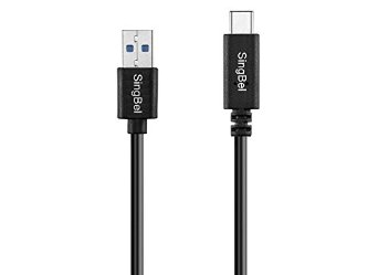 USB Type C SingBel Hi-Speed USB 31 Type C to USB Type A Male Cable Black For New Macbook 12 Nokia N1 Google Chromebook and other USB Type C Compatible Devices
