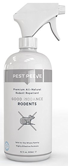 Good Riddance Rodent - Powerful, Natural Mouse Repellent Formula - Repels and Deters Rats, Mice and Voles - Humane, Trap Alternative, Eco-friendly and Safe for the Family (32 oz)