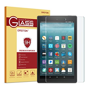 All-New Fire 7 Screen Protector (2017 Release) - OMOTON Tempered Glass Screen Protector for All-New Fire 7 Tablet with Alexa (2017 Release)