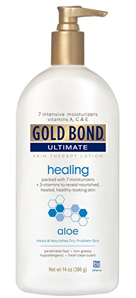 Gold Bond Ultimate Healing Skin Therapy Lotion for Dry Skin, Aloe, 14 Ounce