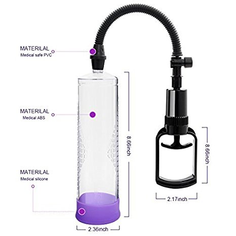 Nautime Manual Penis Pump Enlargement Device Male Penis Extender Air Vacuum Pumps Enlargers Enhancer Adult Products For Men