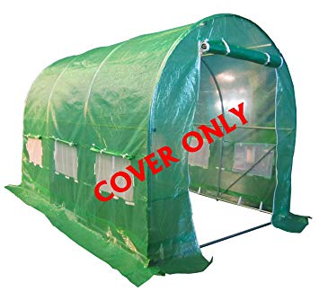 FOXHUNTER 3M(L) x 2M(W) x 2M(H) Polytunnel Greenhouse Pollytunnel Poly Polly Tunnel 3 Section Cover Only