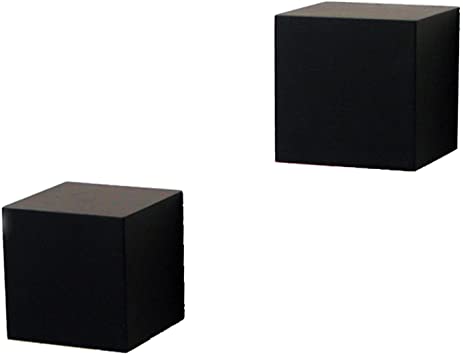 Knape & Vogt Vogt 0129-5Bk2 Decorative Wall Cube Shelf Kit 5 in L X 5 in W, 5" 5" W, Black