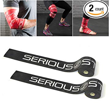 Serious Steel Mobility & Recovery (Floss) Bands |Compression Band | Tack & Flossing Band (7' L x 2" W)Quick Start e-Guide INCLUDED