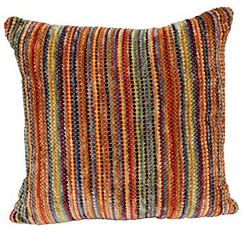 Brentwood Originals 1784 Streamers Decorative Pillow, Warm Multi