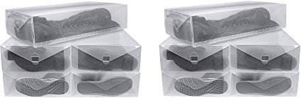 Greenco Clear Foldable Boot Storage Boxes-5 Pack (2 X Pack of 5)