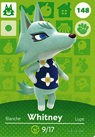 Nintendo Animal Crossing Happy Home Designer Amiibo Card Whitney 148/200 USA Version