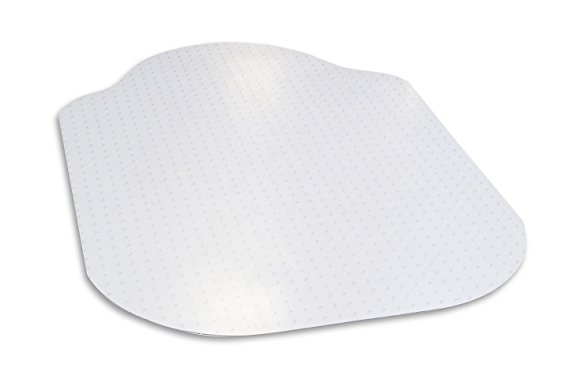 Evolve Modern Shape 39"x 52" Clear Office Chair Mat With Lip For Low Pile Carpet, Made in the USA By Dimex, Phthalate Free (C5C5003G)