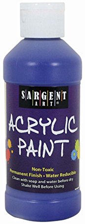 Sargent Art 22-2350 8-Ounce Acrylic Paint, Ultramarine Blue