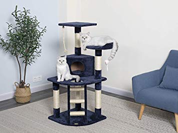 Go Pet Club Cat Tree Condo House, 32W x 25L x 47.5H Inches