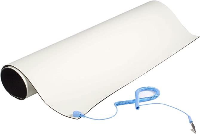 StarTech.com Anti-Static Mat - 25” x 27.5” Electrical Grounding Desk Pad - for Home or Work - Beige (M3013)