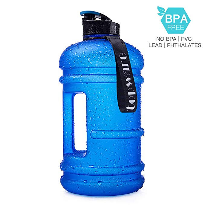 Dishwasher Safe New Material Tritan Plastic Hot Cold Water Jug Container Big Capacity 2.2L 75oz Half Gallon 1.3L 44oz 550ml Large Leakproof BPA Free Water Bottle for Fitness Camping Bicycle Gym