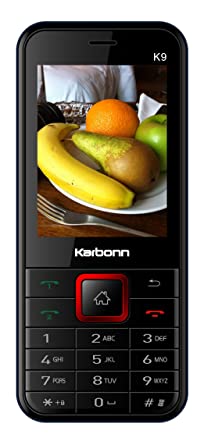 Karbonn K9 (Black RED) 108 Days Replacement Warranty KEYPAD Phone