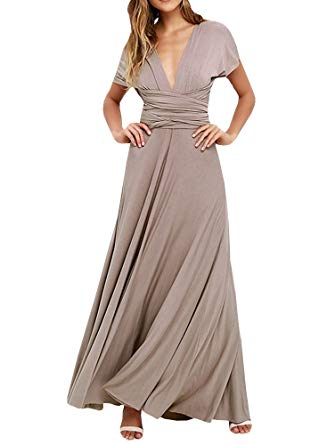 Chuanqi Womens Formal Bridesmaid Dresses Cocktail Party Maxi Dress