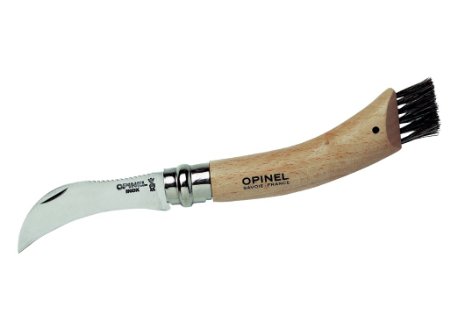 Opinel Beechwood Handle Mushroom Knife, 8 cm Blade