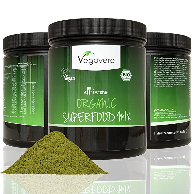 Vegavero Superfood Mix Normal 15 Assorted Super 300994816   Moringa Oleifera Matcha, 480 g, 1 piece