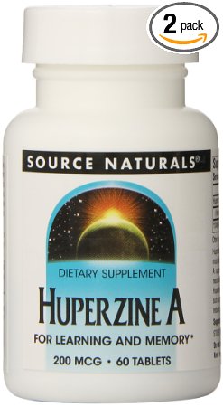 Source Naturals Huperzine A, 200mcg, 60 Tablets (Pack of 2)