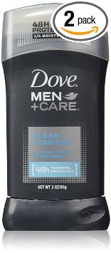 Dove Men Care Deodorant, Clean Comfort 3.0 oz ( Pack of 2)